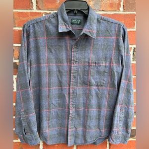 Vintage Oakton Limited Mens Long Sleeve Button Down XL Plaid Shirt